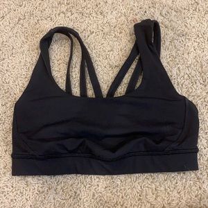 Lululemon black energy bra